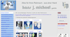 Desktop Screenshot of hjm-reinraum.de